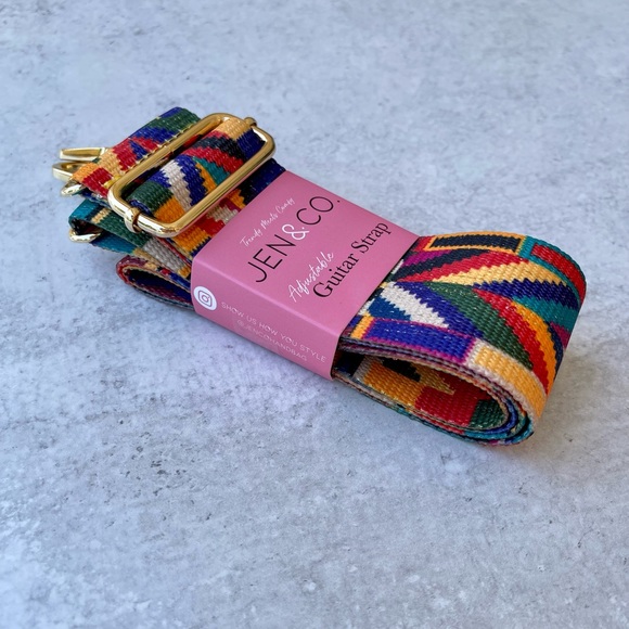 NWT - Multi-Color Guitar Strap 29" - 51" adjustable - Bag straps - Picture 4 of 4